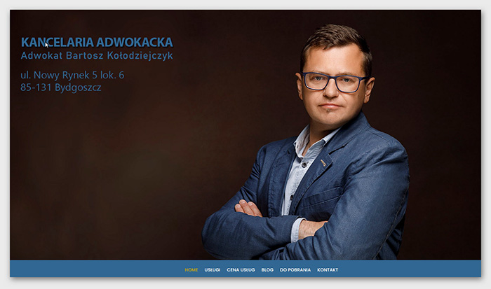 strona internetowa Kancelarii Adwokackiej w Bydgoszczy